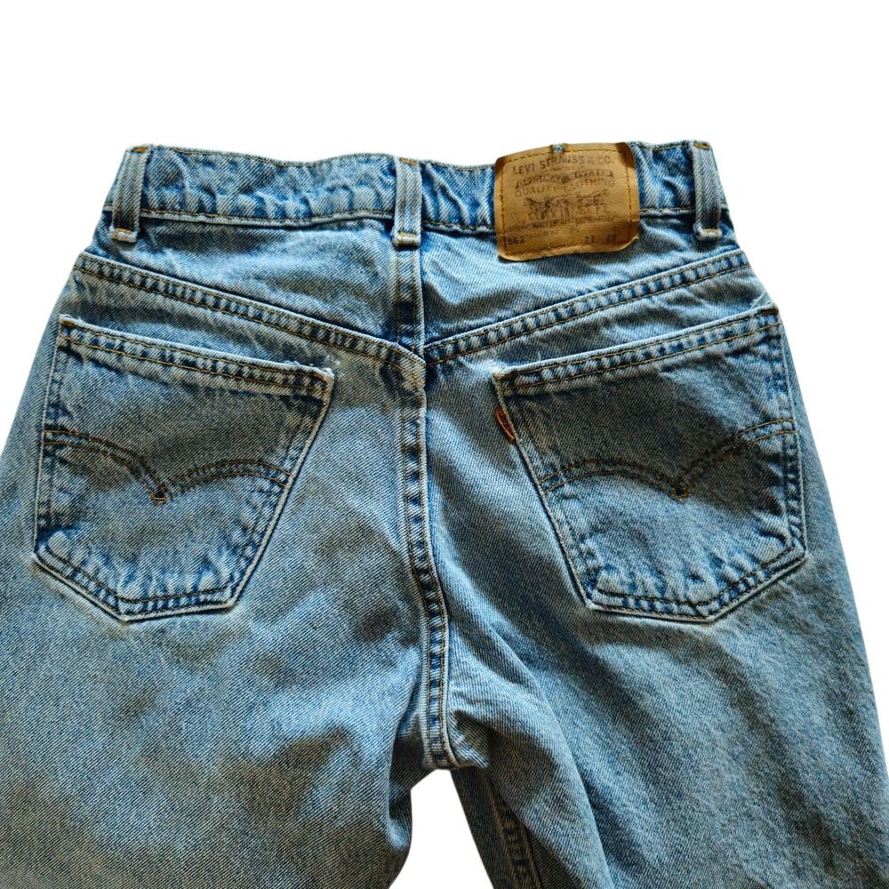 Vintage Levi’s Jeans 562 Loose Fit Student 27 X 28 Actual 24 X 28 Orange Tab USA - Picture 3 of 16